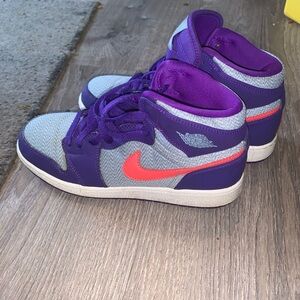GS 7 Nike PURPLE PINK GREY DUNKS
